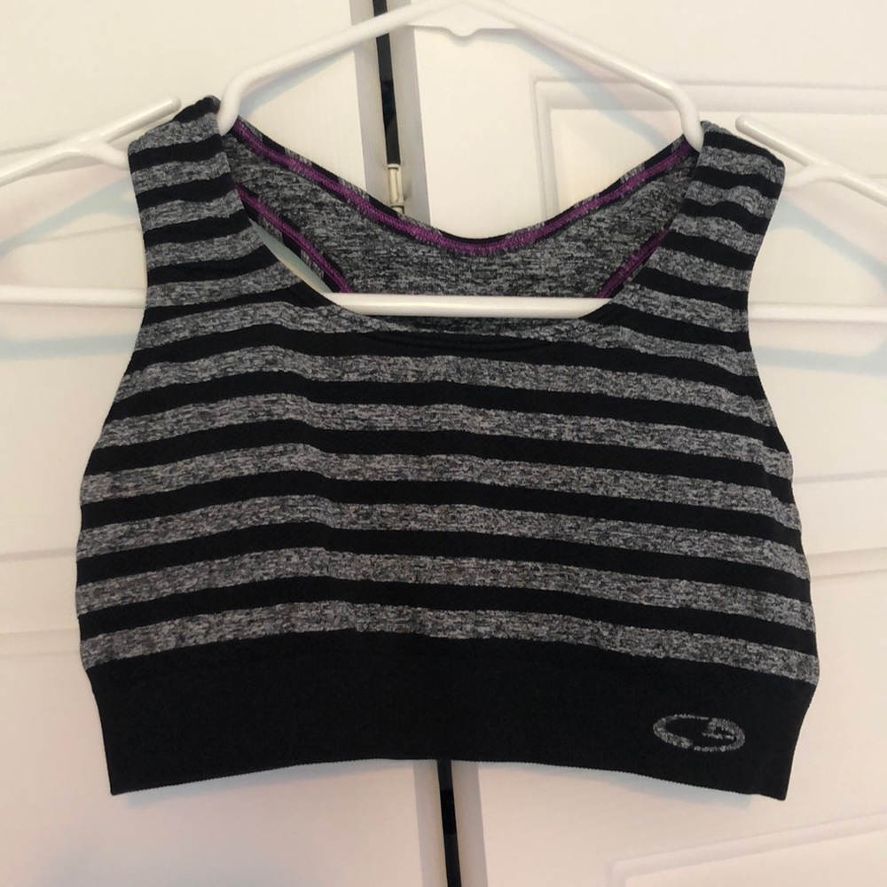 Champion Black and Grey Sports Bra